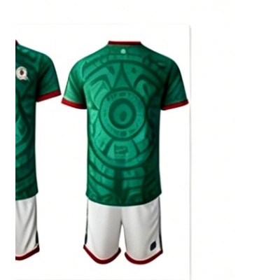 Mexico 2026 home green Aztec Piedra del Sol pattern host kit 1:1 replica